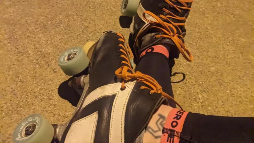 [oc] my foot bitch is ordered to clean my skates tomorrow. it's an antix ar2 boot. what is the correct way for him to restore them?