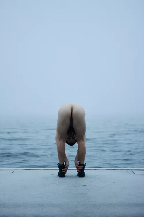 Quick stretch in the cold morning