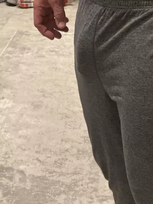 Something satisfying about an after-sex cock outline