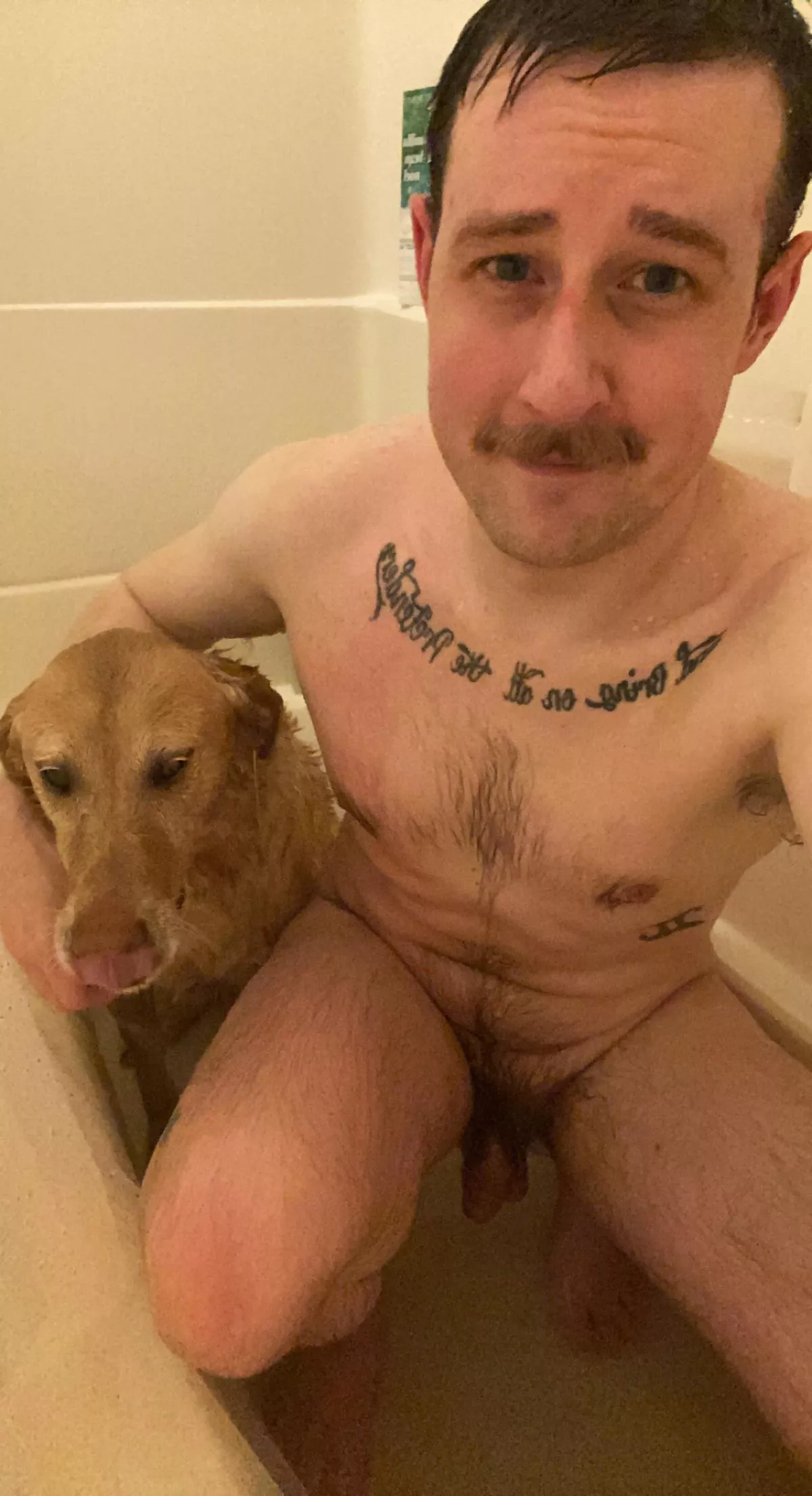 That dreaded time of the month. ~bath time~. So I always bombard her after my own shower. Surprise your turn!