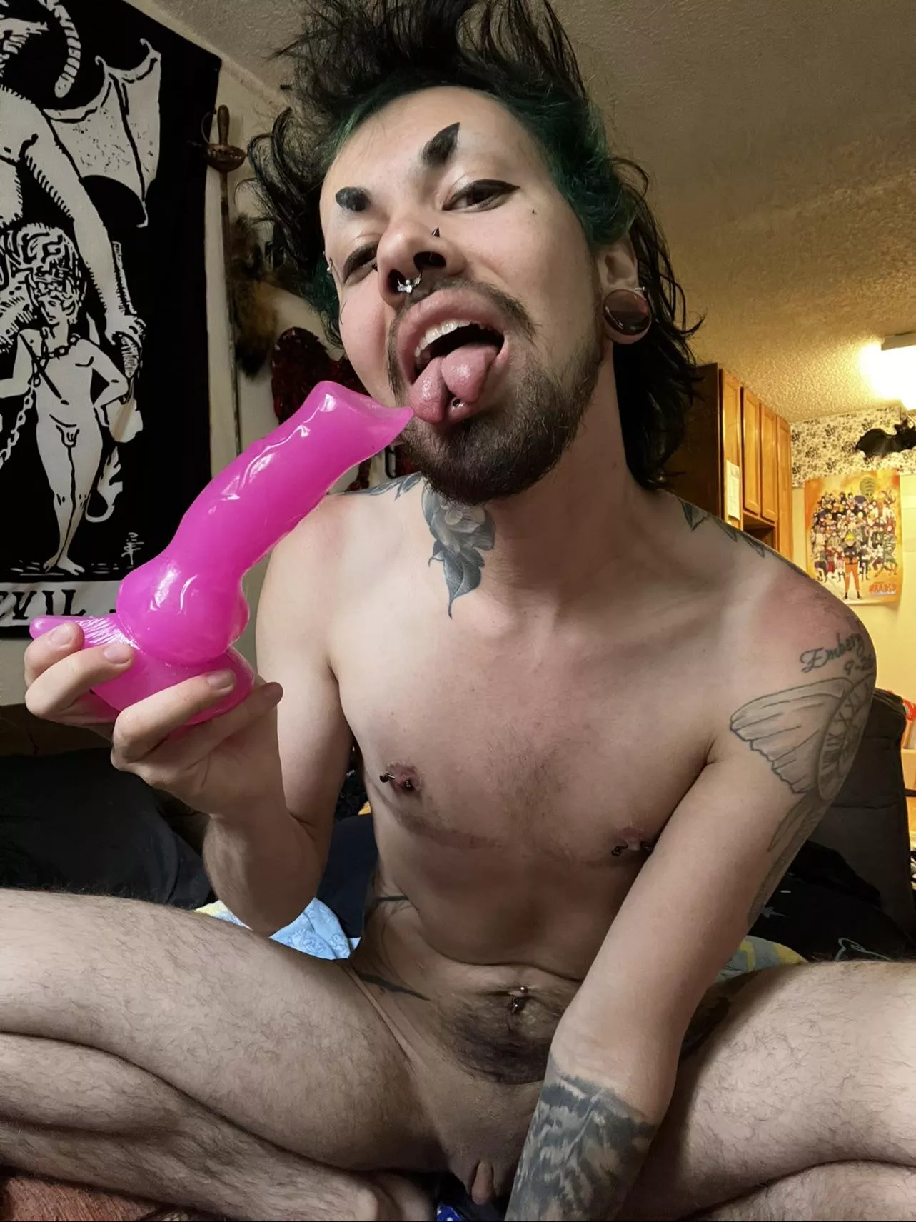 Think I can suck it down my throat all the way to the knot 🐶 hehe like a good boy