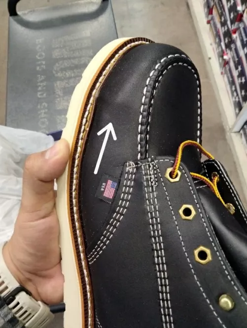 thorogood st shouldn't be this noticable right? I'm getting these for casual wear but I like how the toe box looks more formed.