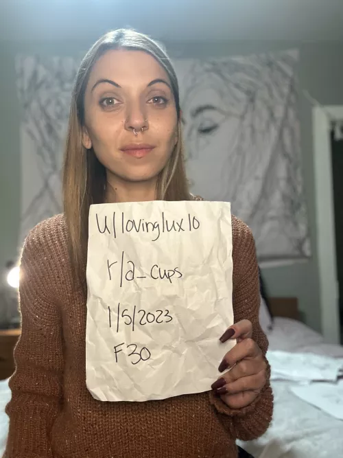 verification selfie F30