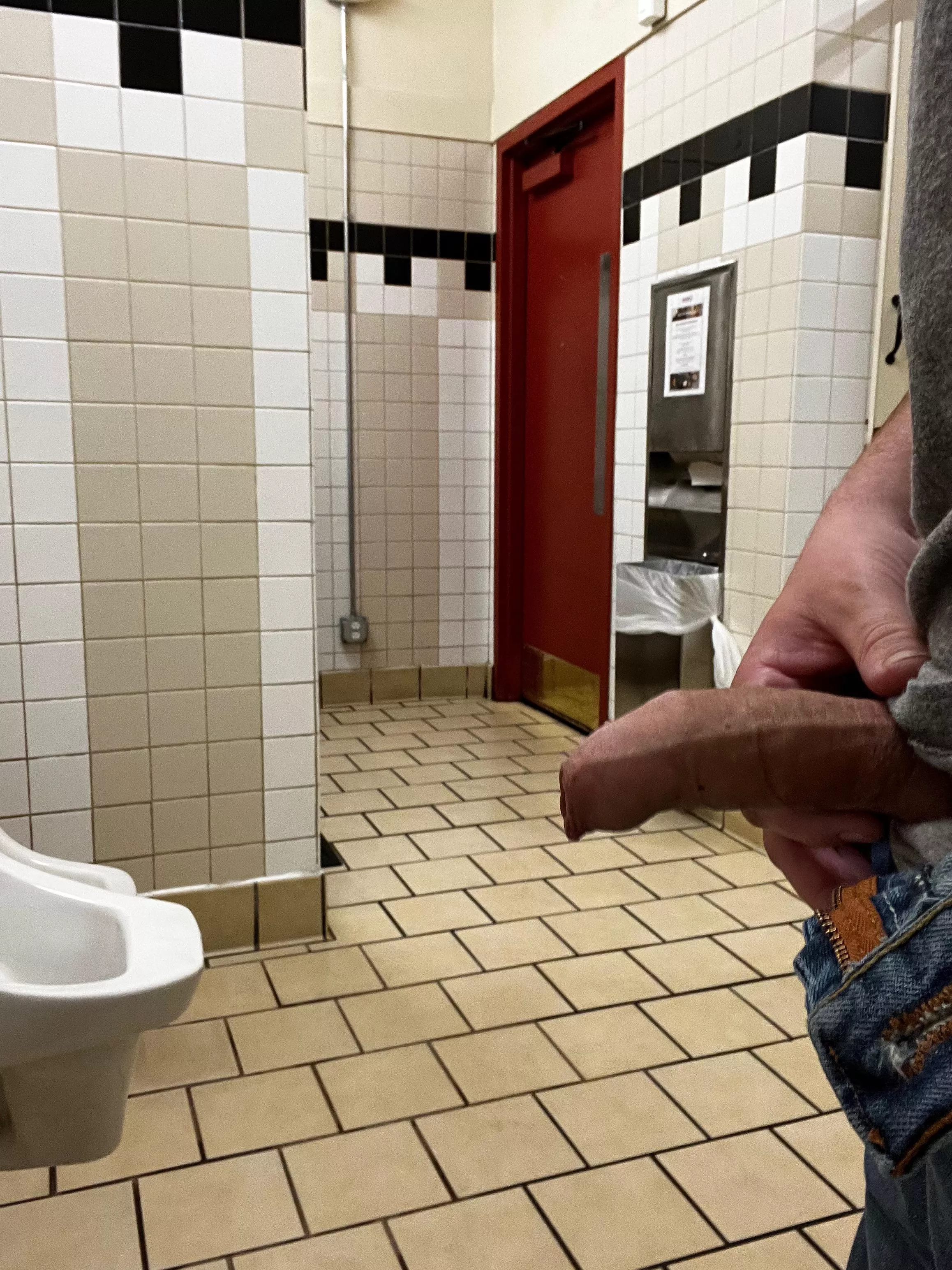 Waiting for someone to walk in