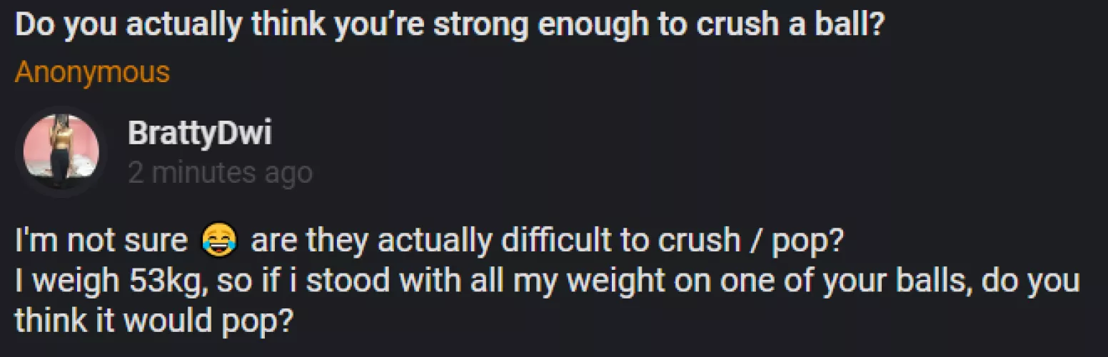 What do you think? Is it actually hard to pop a ball? 😘 (A question from my Curious at AMA)