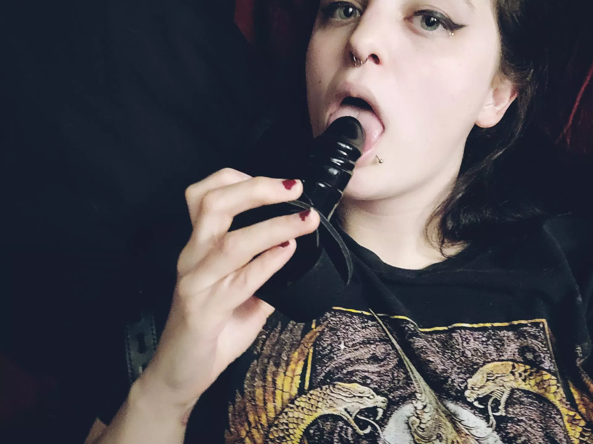 You wanna shove this in my throat while you fuck me?