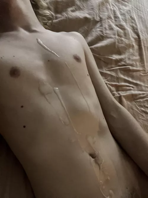 [20] would you clean it up or just lay over me?