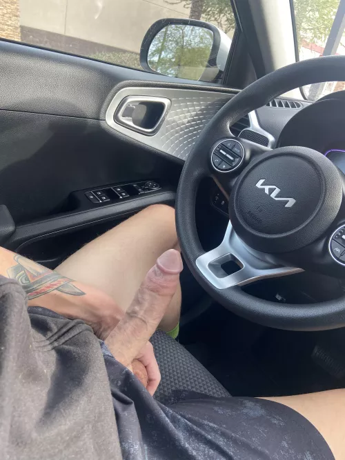 (38) Putting in a show in the target parking lot