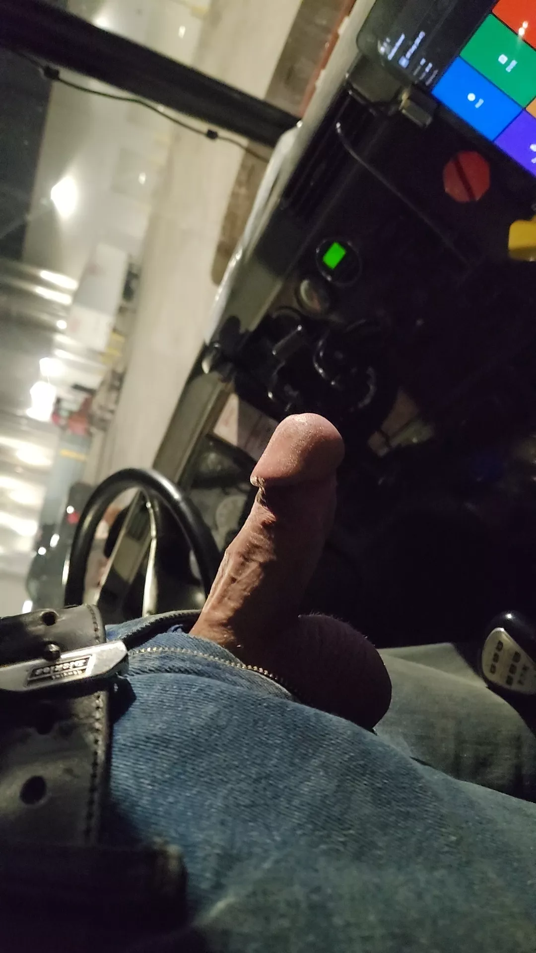 Edging, while waiting to get unloaded