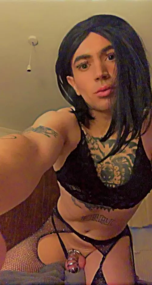 exposing sissy Naomi for first time without filters,, she's shaved, caged ,plugged for the occasion,,, wish her luck in her new life