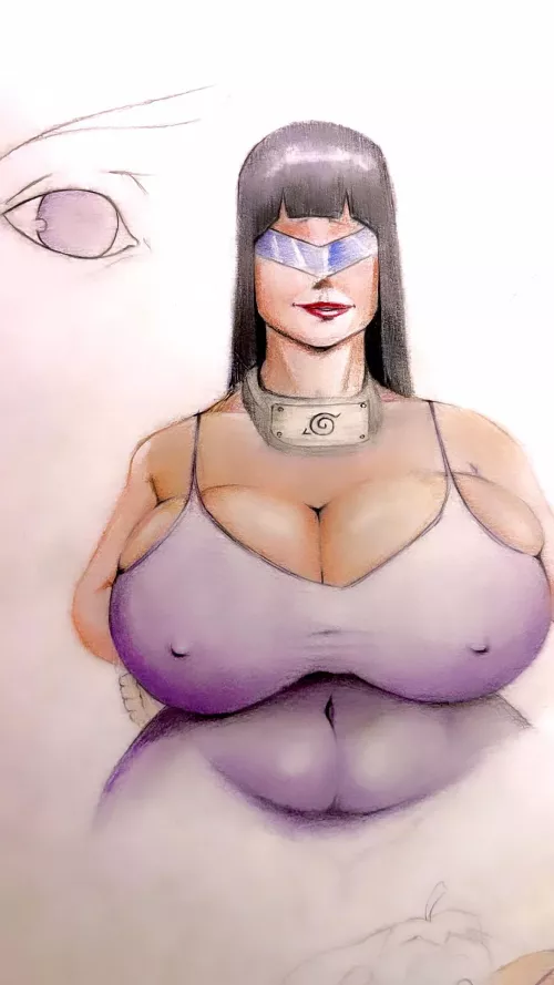 Hinata HYuuga gone extra thick artwork OC