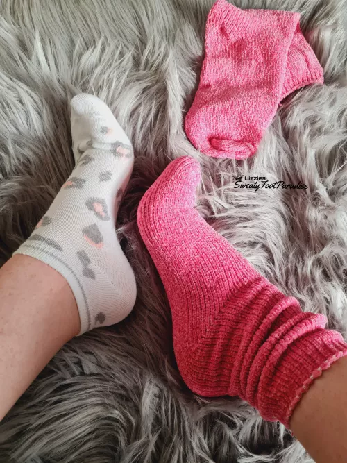 I do love animal print socks 😏🥵 [F]