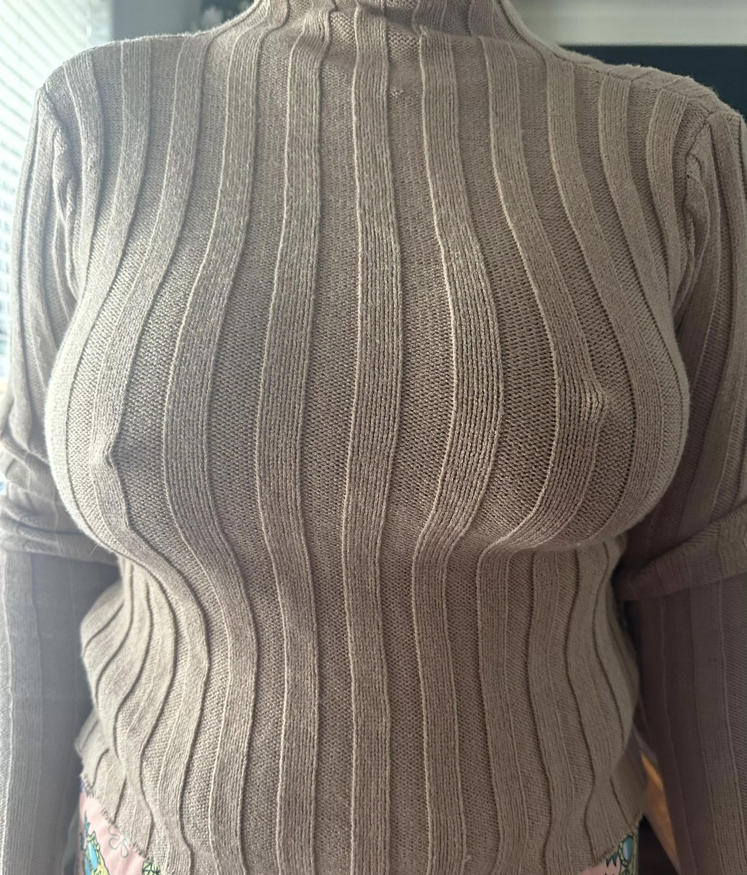 I love how my nipples look in this sweater.