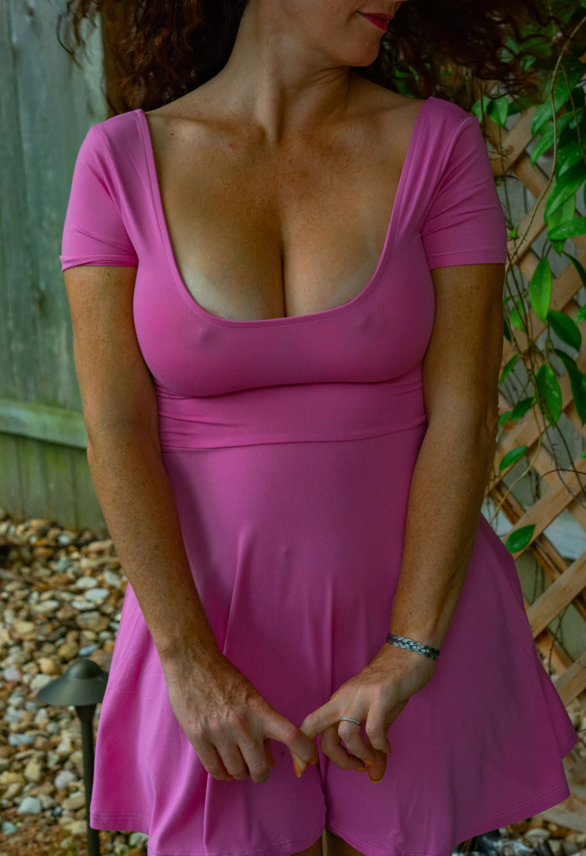 I love the no bra look