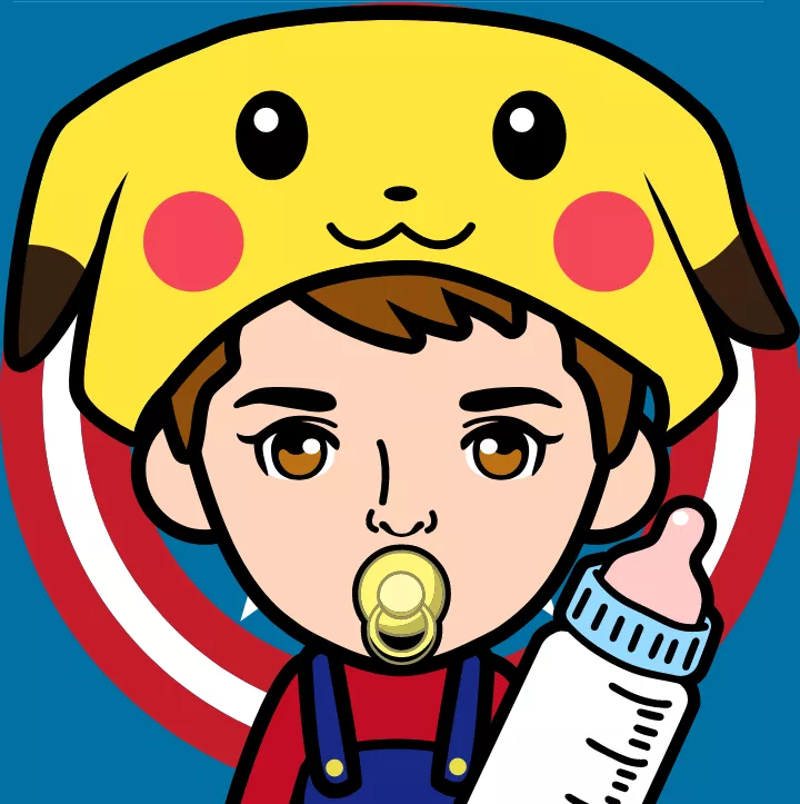 I made an awesome little space profile picture 😊👶🍼!