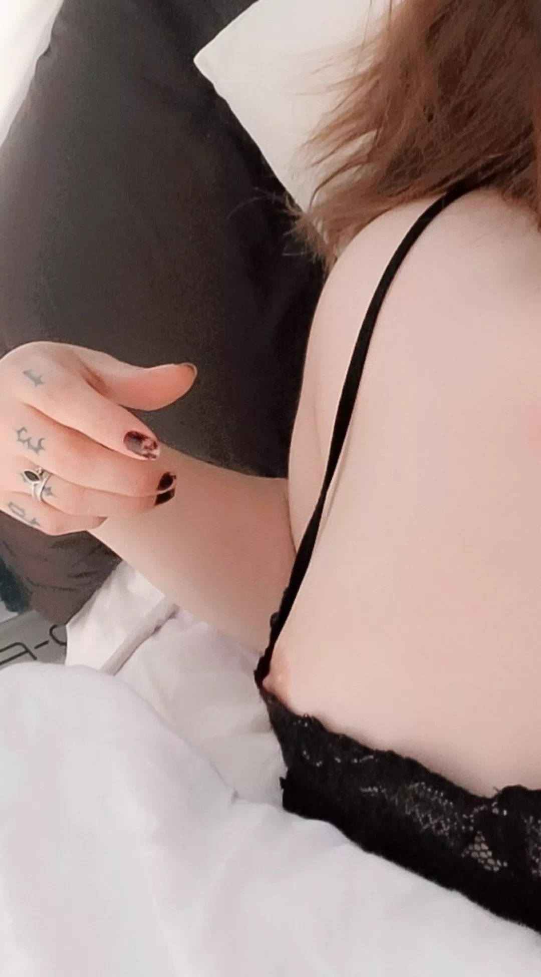 in bed, needing company 😕