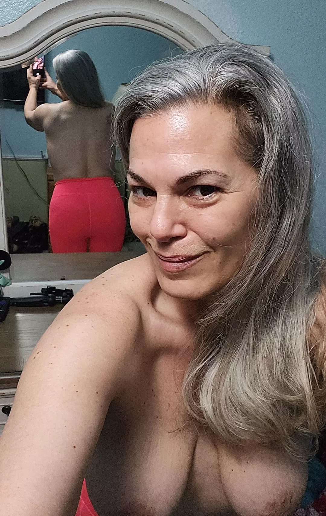 Just getting ready to workout