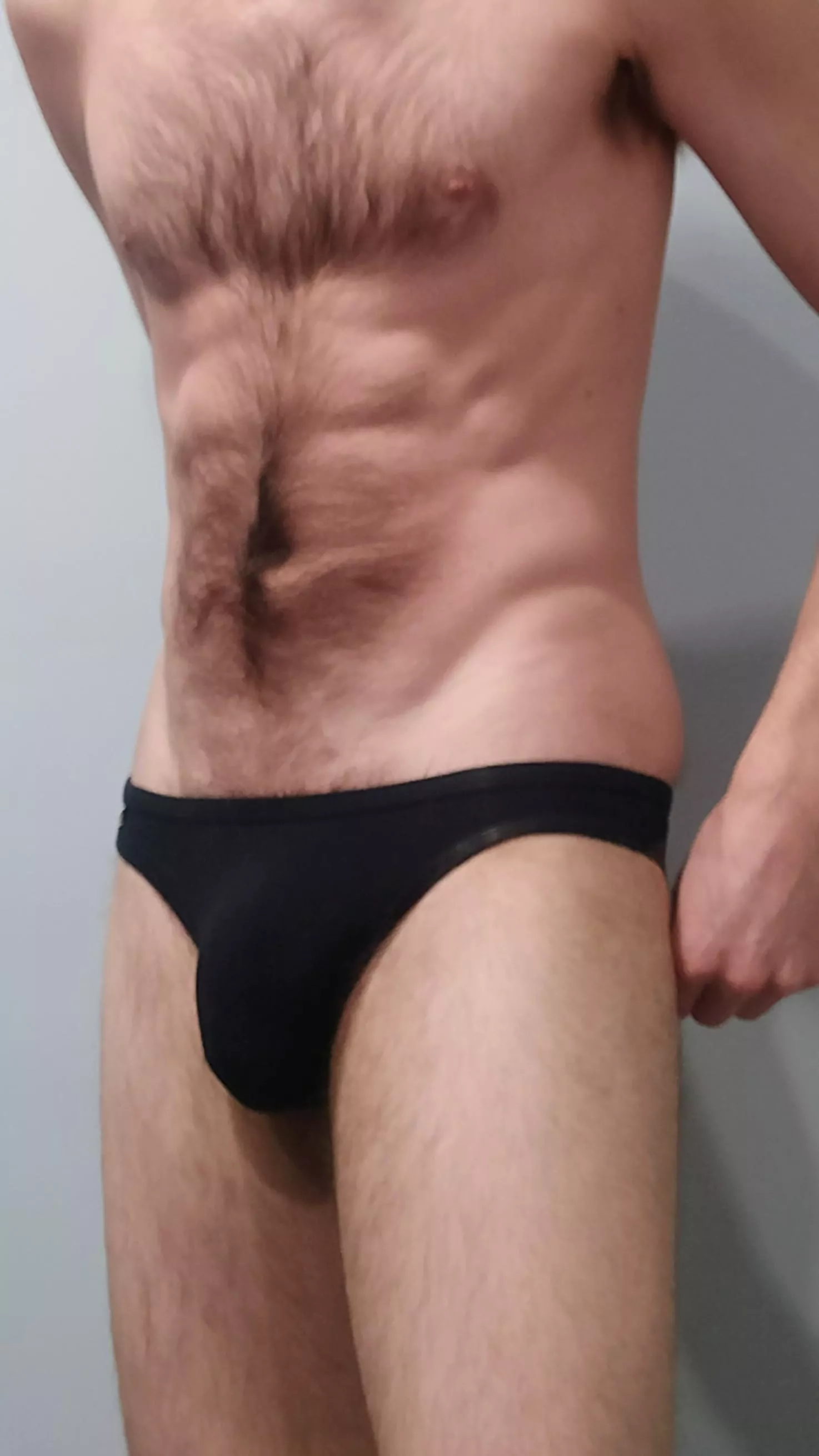 keeping it simple. tight, black aussiebum slicks