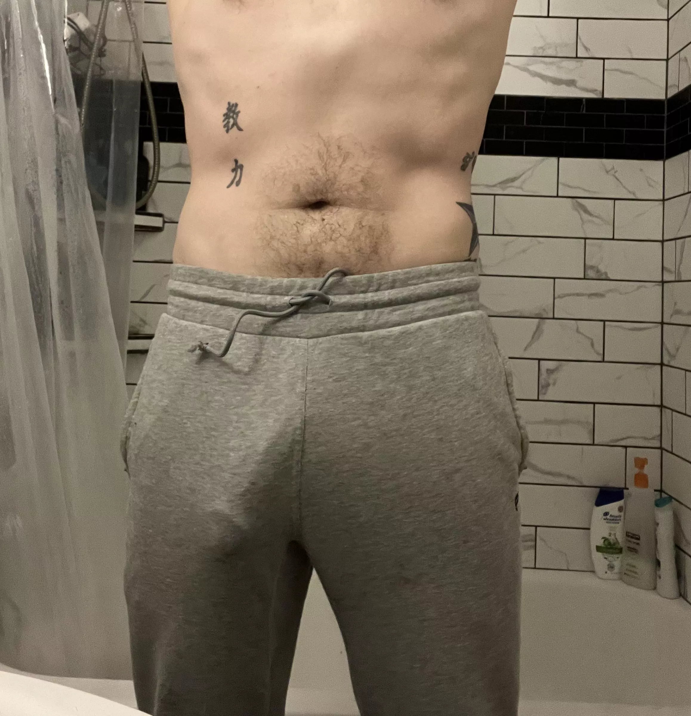 Little grey sweats action this morning