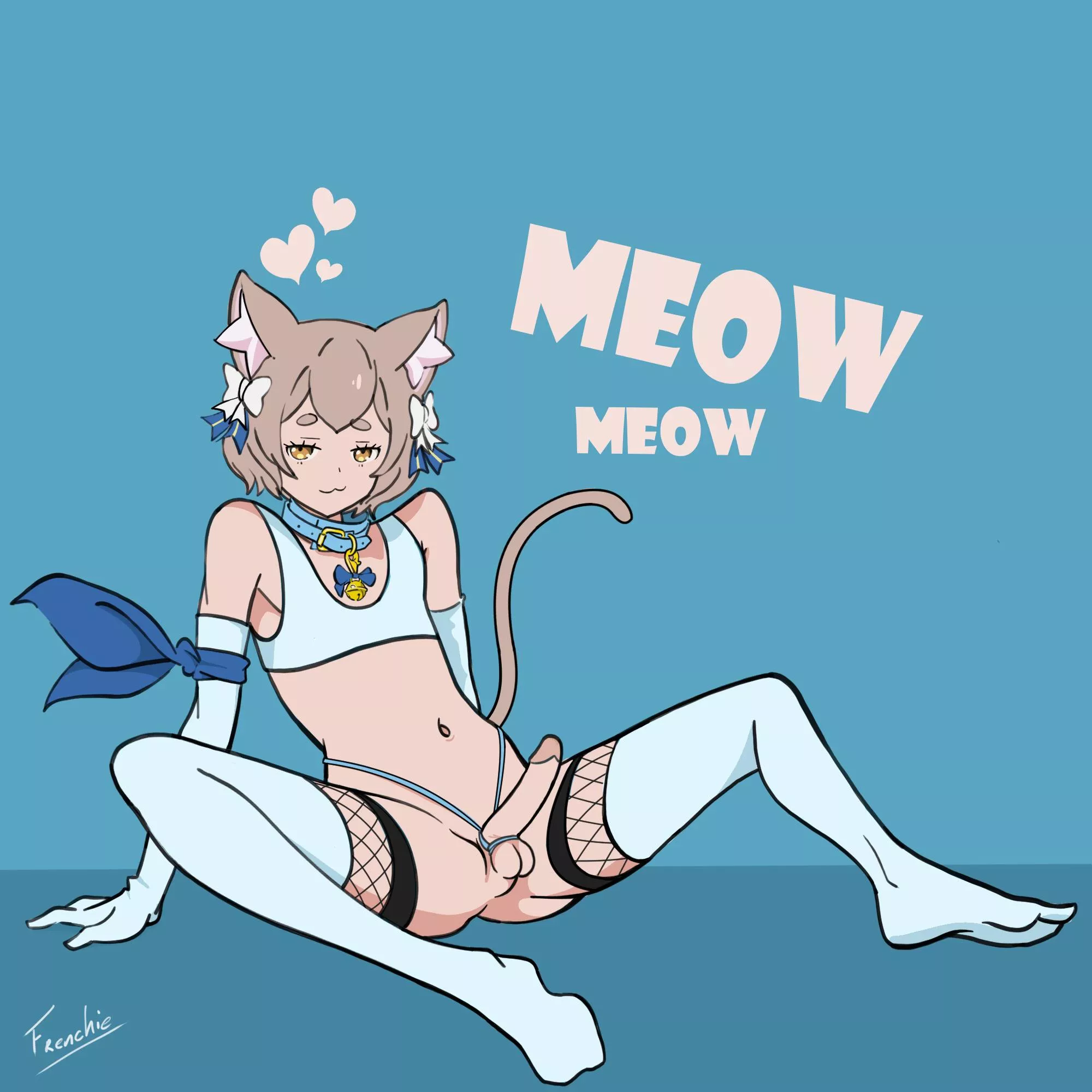 Looks like Felix is in heat.