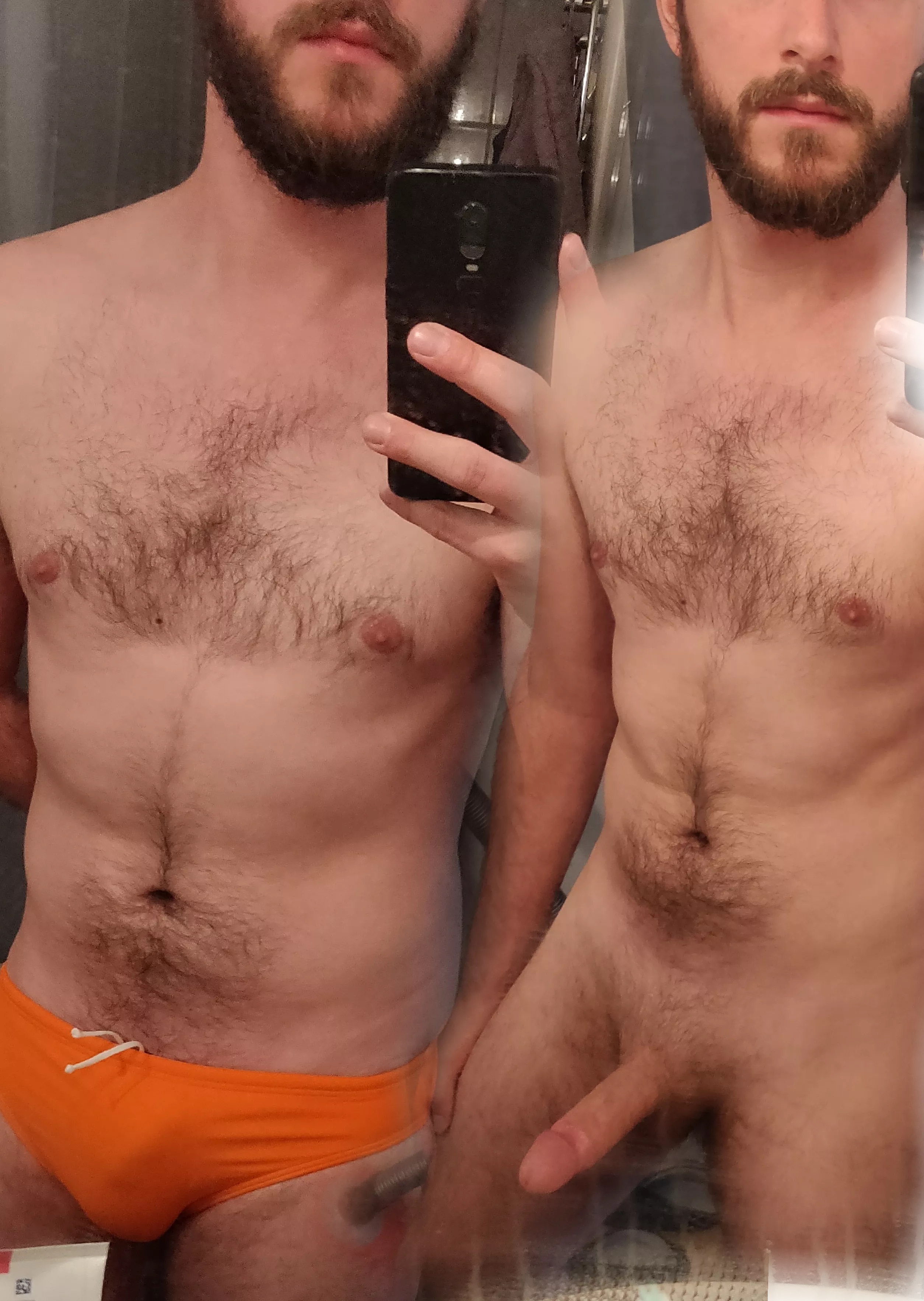 Me with or without swimwear. How'd you like to visit the beach with me?