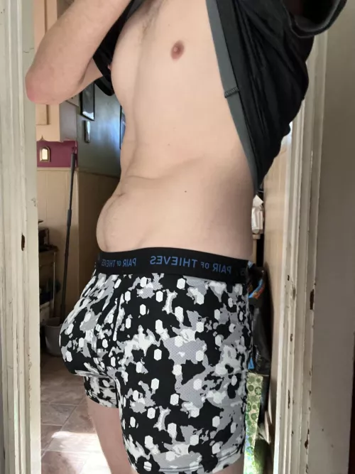 Mind if I walked around like this if we’re roommates?