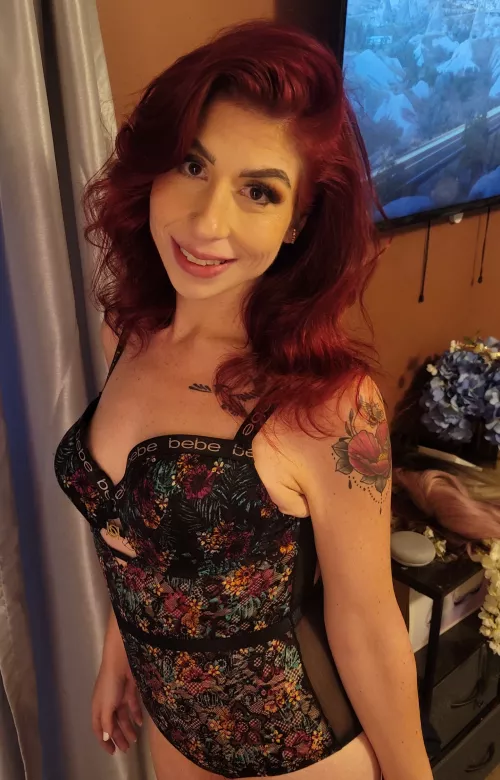 Mommy took a day away and came home with new lingerie.