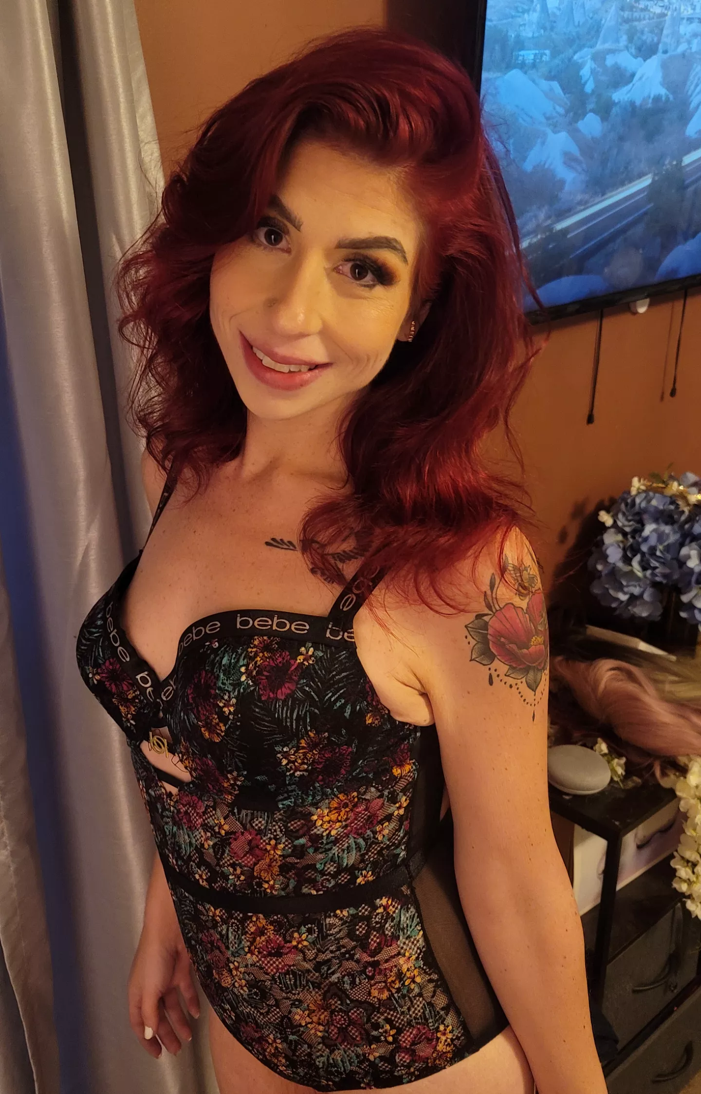 Mommy took a day away and came home with new lingerie.