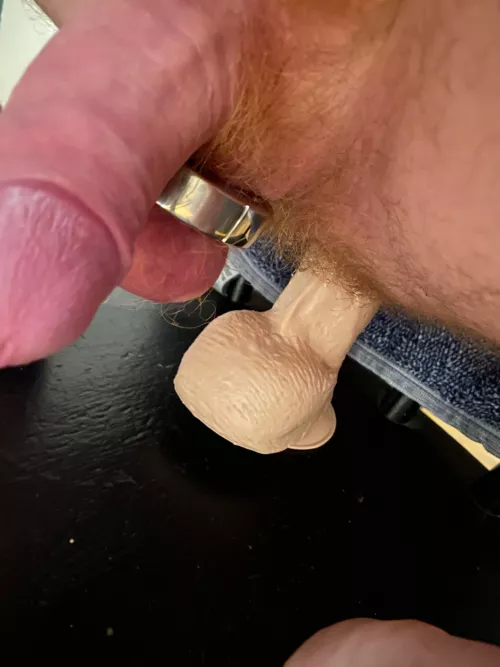 My ass is on fire guys! My big dildo very deep in my ass