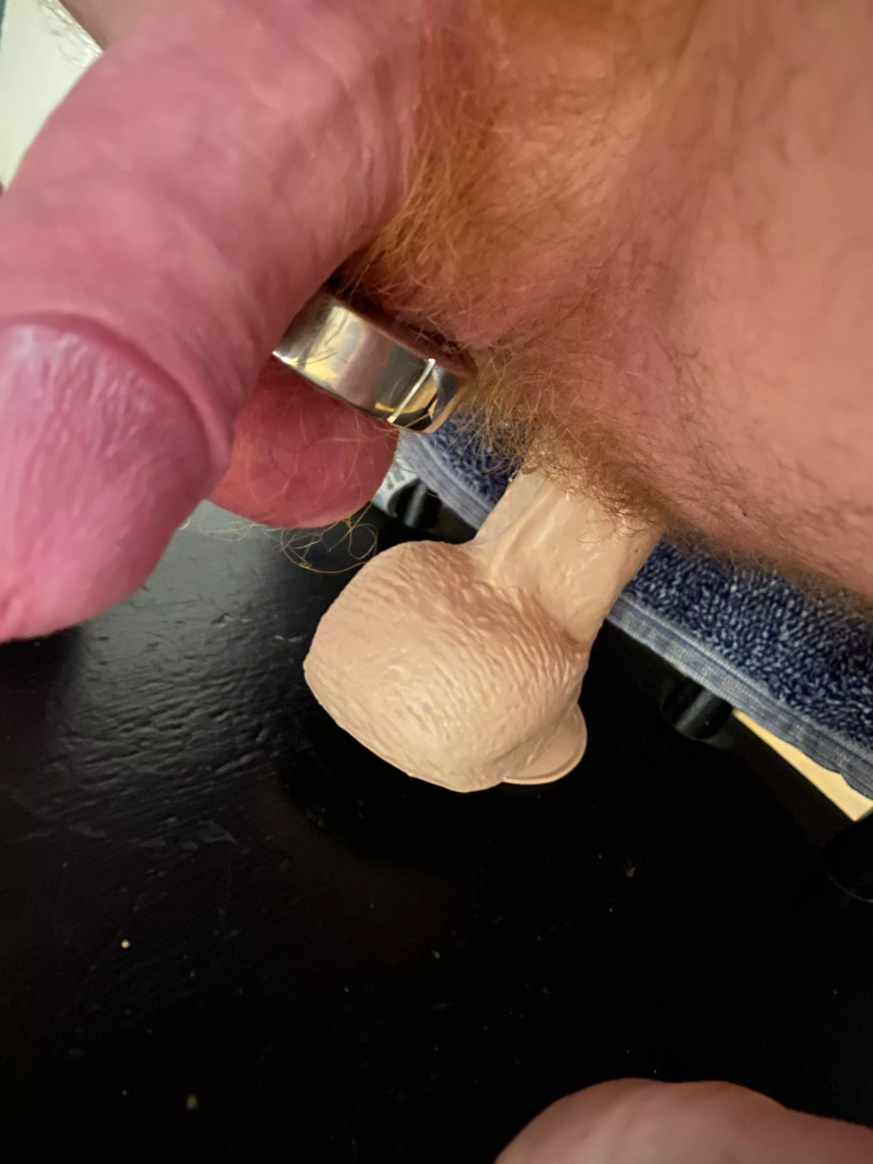 My ass is on fire guys! My big dildo very deep in my ass