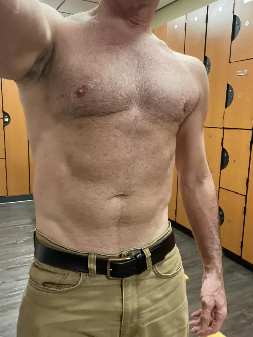 not really naked but locker room level public