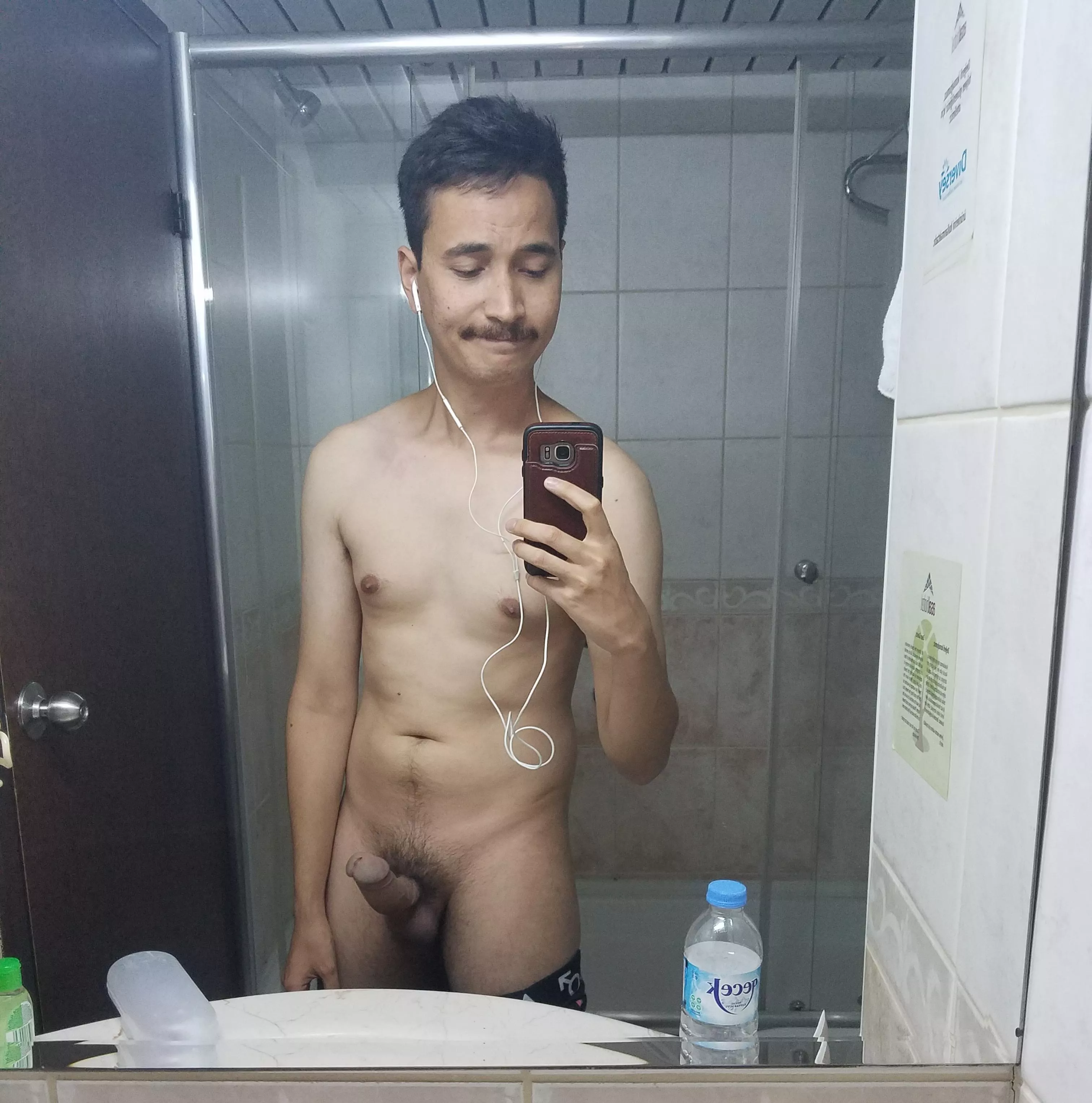 One of the first nudes my bf ever sent me, back when he claimed he was 7 inches lol (posted with permission!)