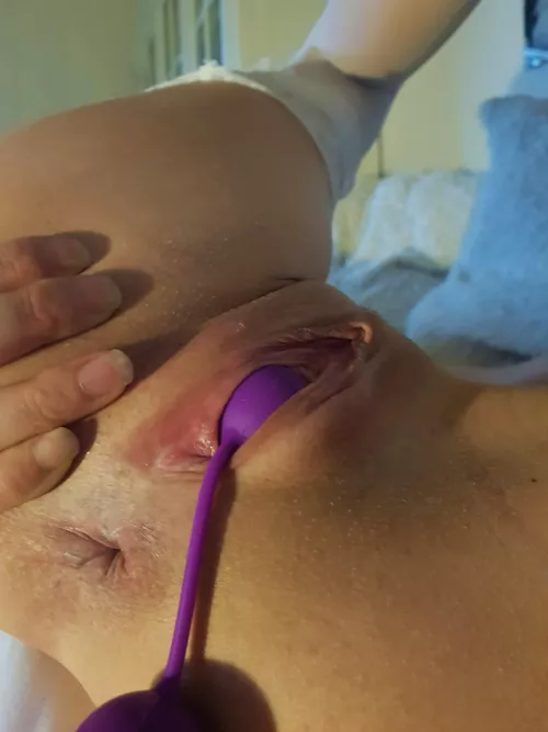 Playful adorable teen pussy