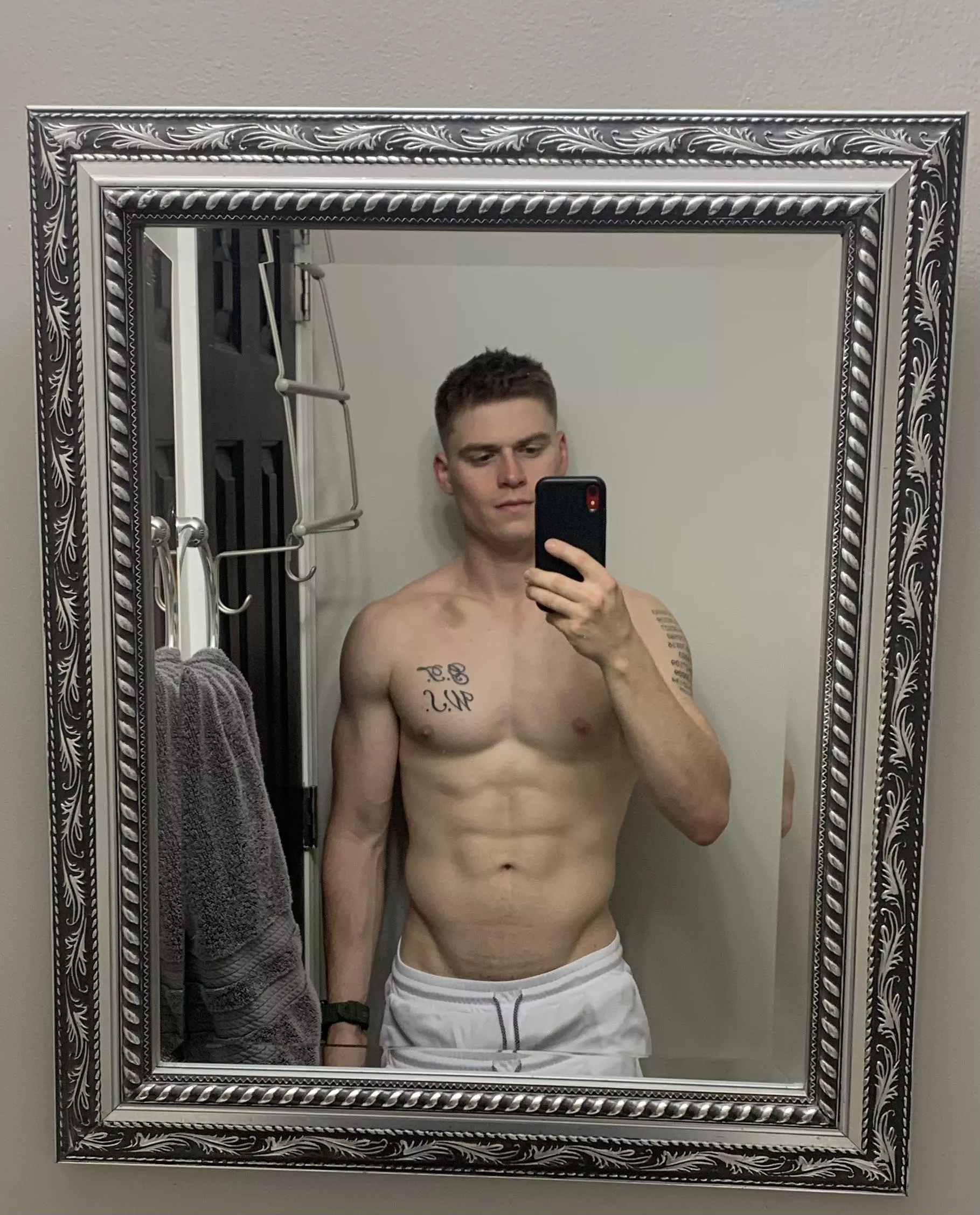 Please excuse the bruise on my collarbone