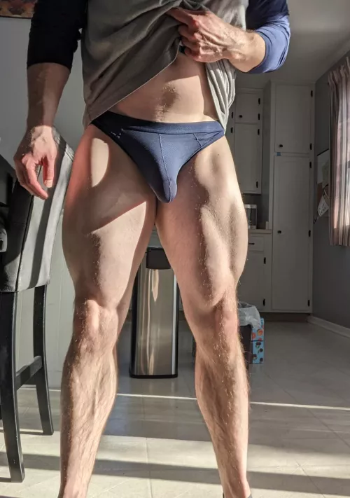 Post gym bulge