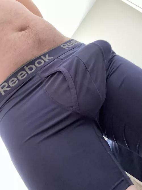 Pull it down slowly till this fat cock flops out and lands on your face you slut.