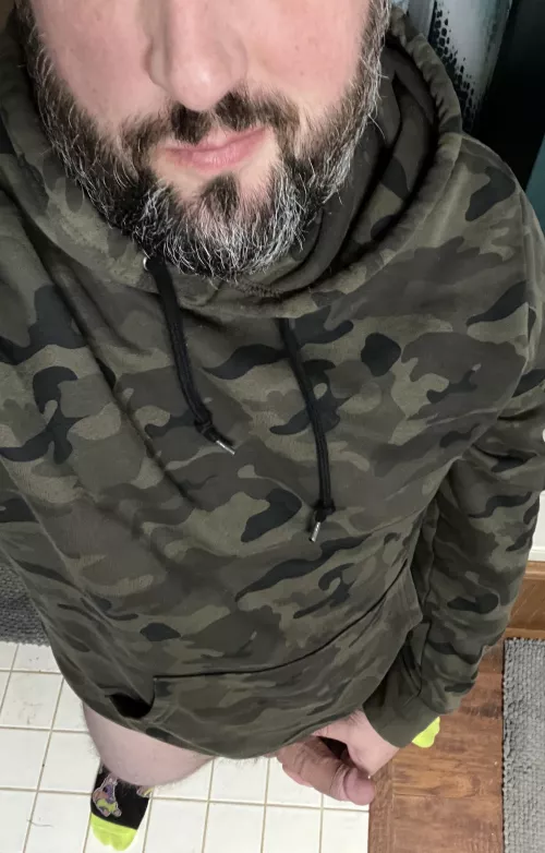 Salt and pepper dad beard