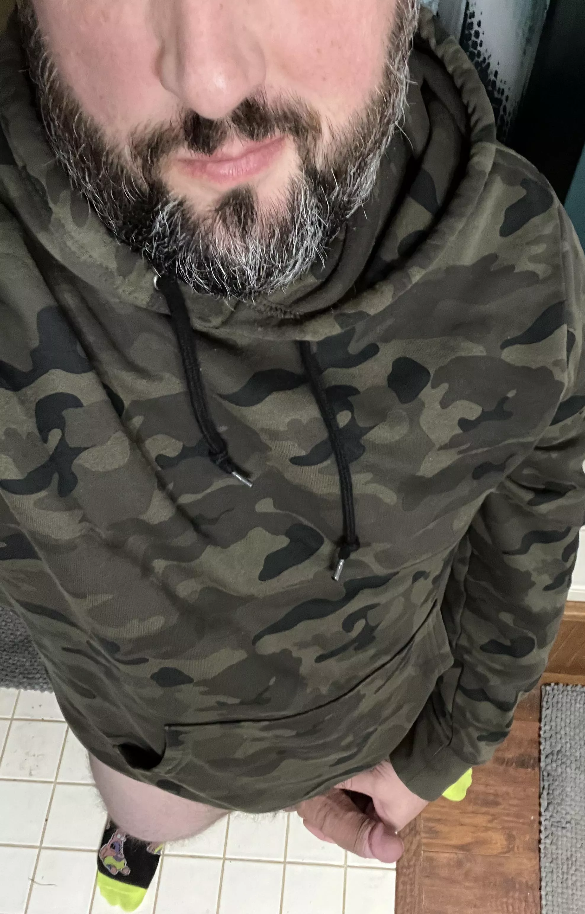 Salt and pepper dad beard