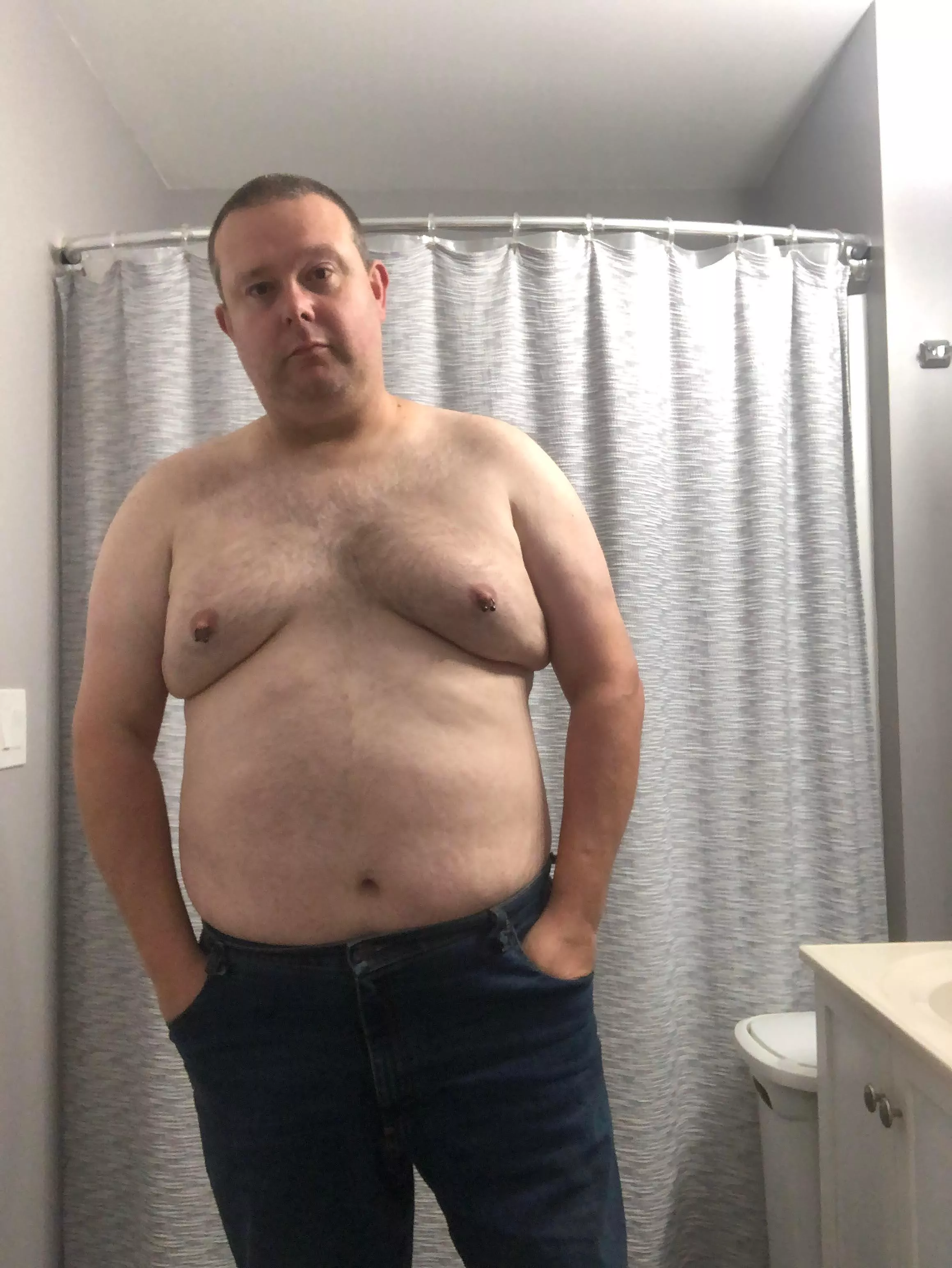 Saturday night and spending it… apparently taking selfies in the bathroom…