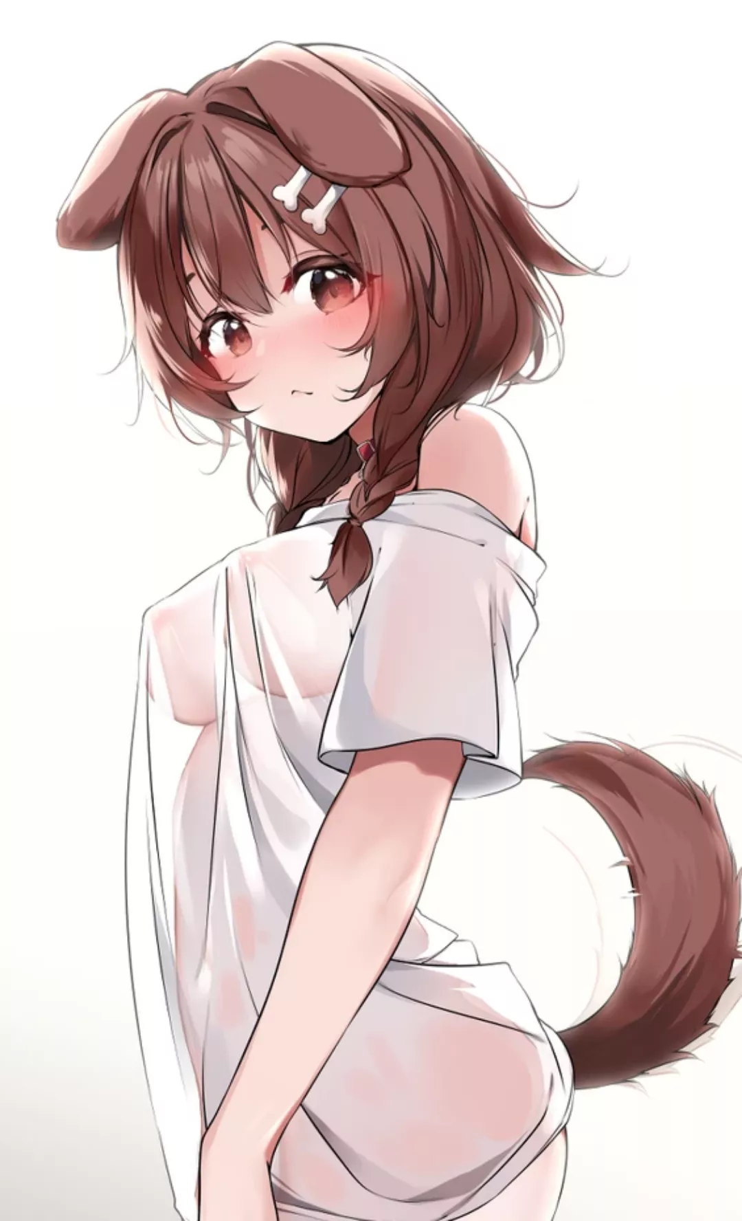 Seeing her body through clothing