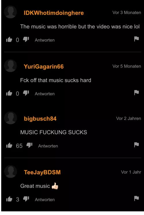 They really gotta work on their music choice