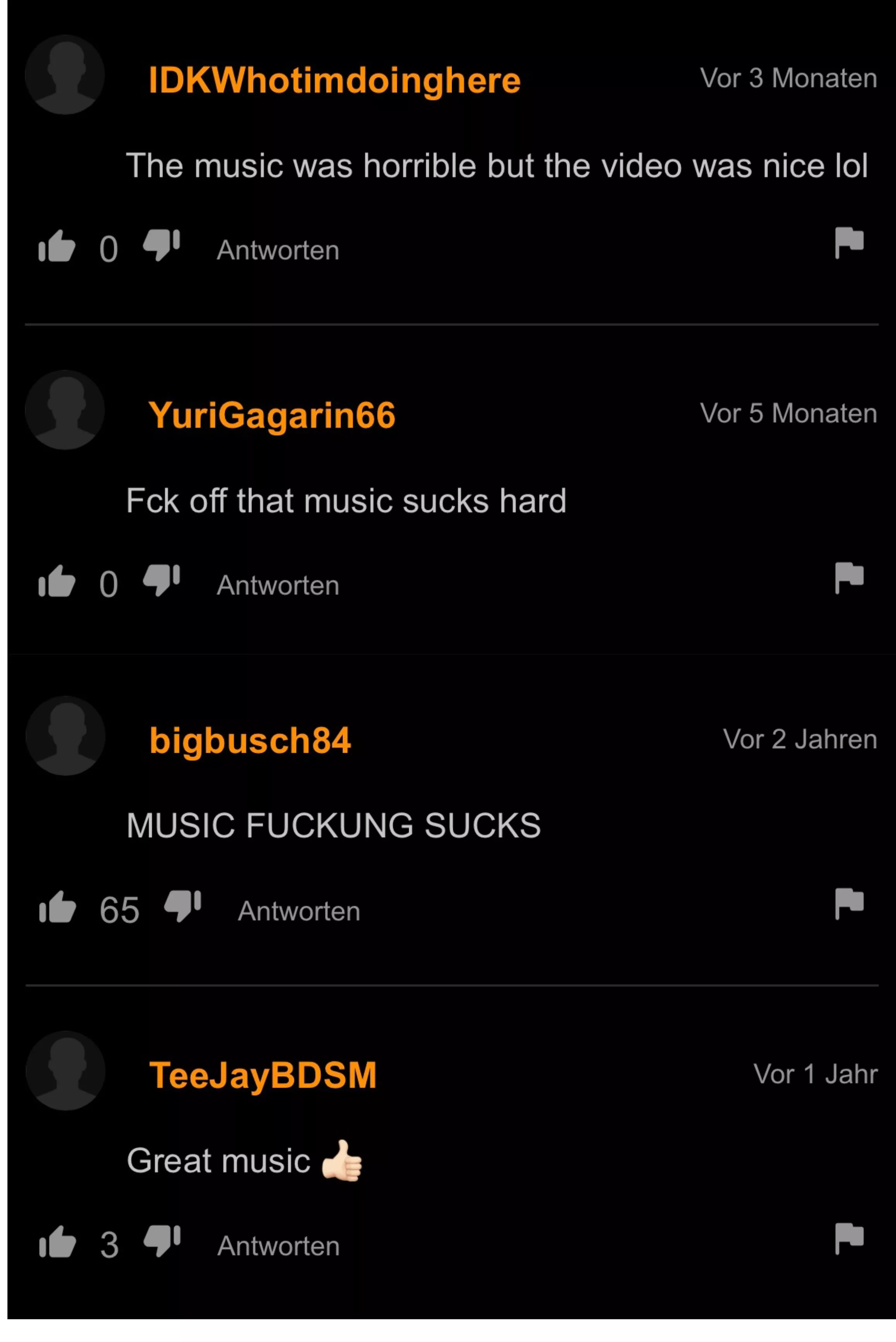 They really gotta work on their music choice