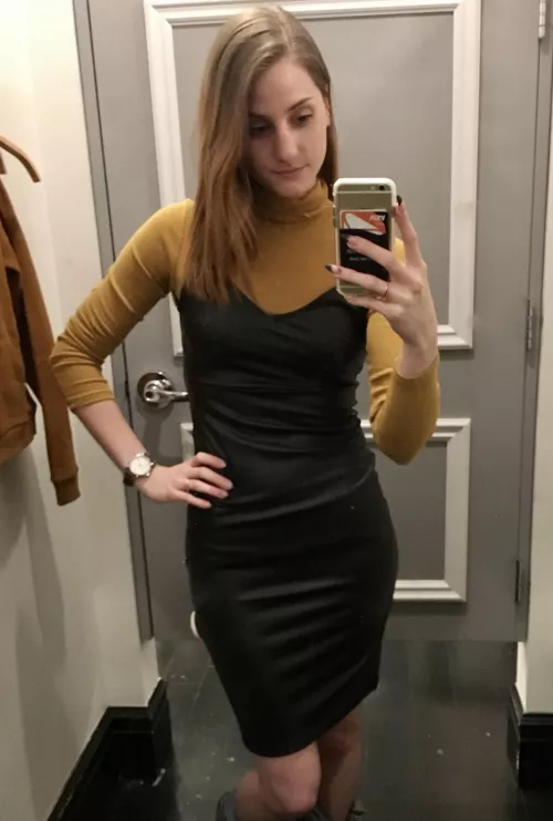 Tight LBD & a turtleneck