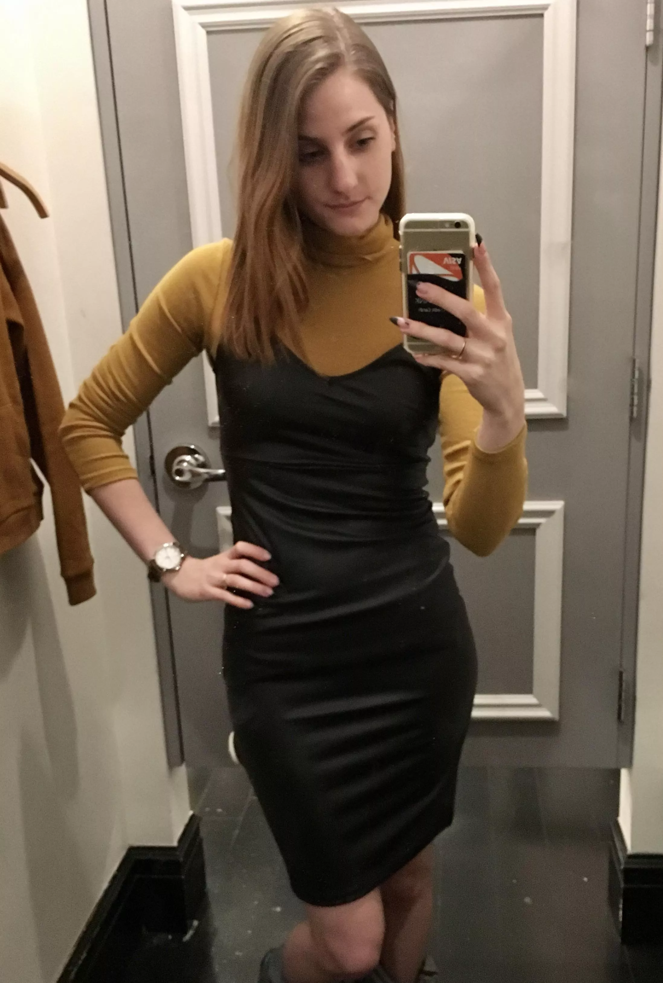 Tight LBD & a turtleneck