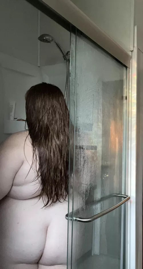 Waiting for my shower buddy 🧼