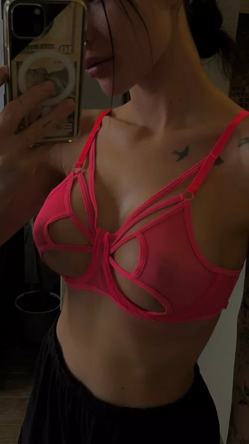 What size do you think I'm hiding under my bra?