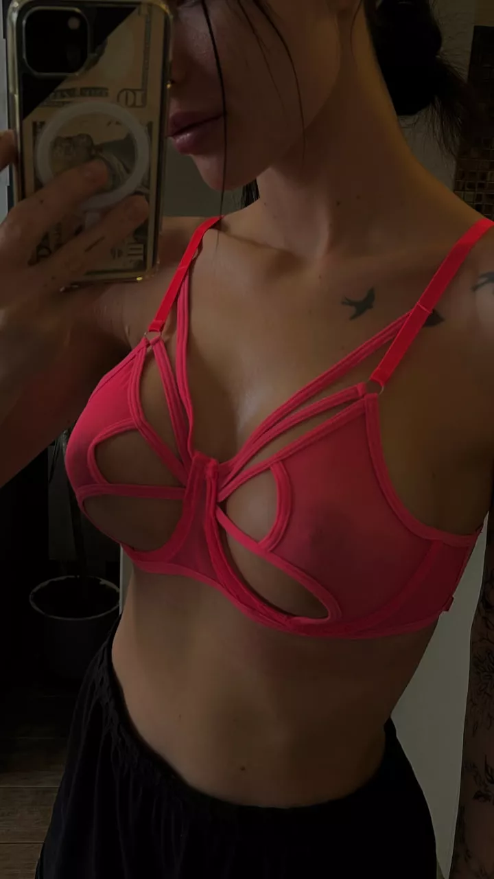 What size do you think I'm hiding under my bra?