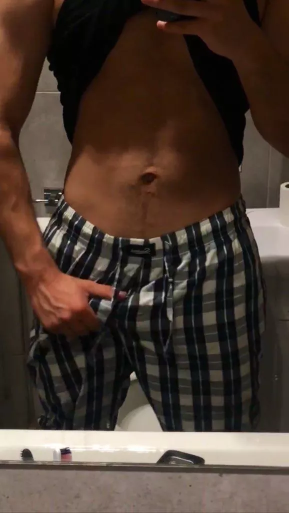 What would you do if you saw me grab my hard throbbing cock like this?