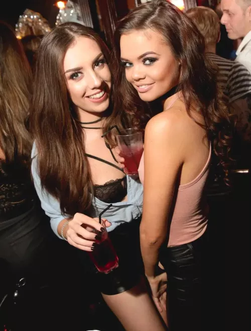 Which one's outfit is getting ruined outside the club?