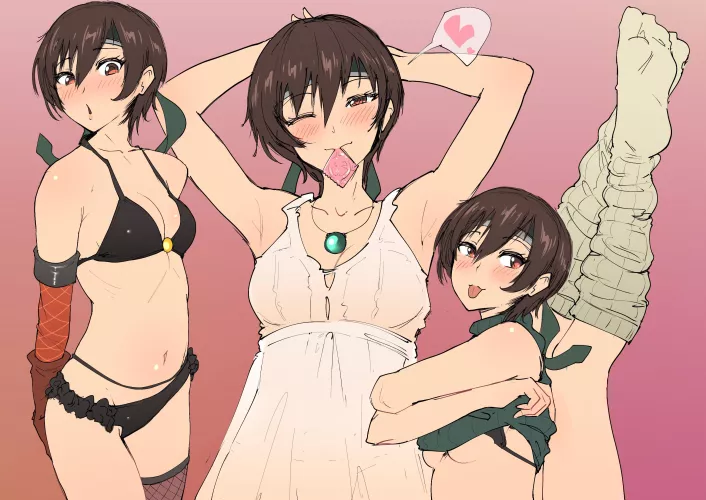 Yuffie Kisaragi lingerie (lendleBF) (valtor) [Final Fantasy 7]